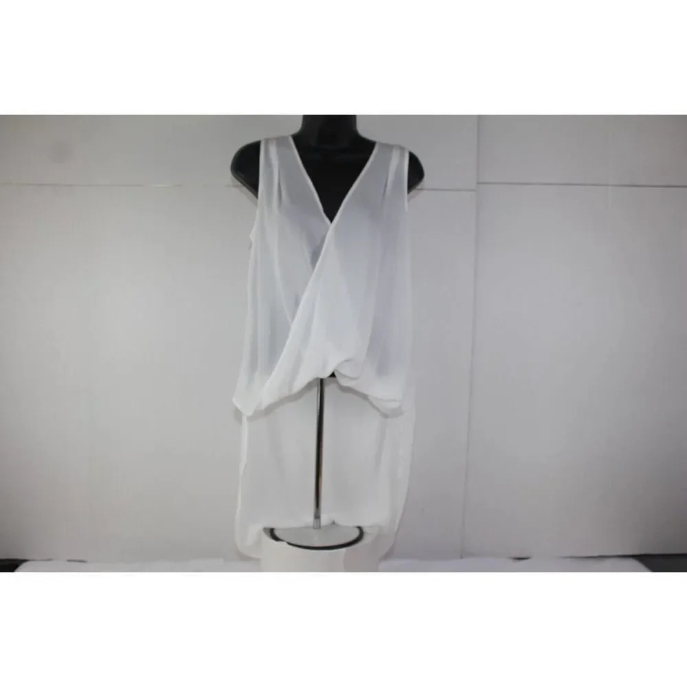 ladies white LUSH Blouse size S